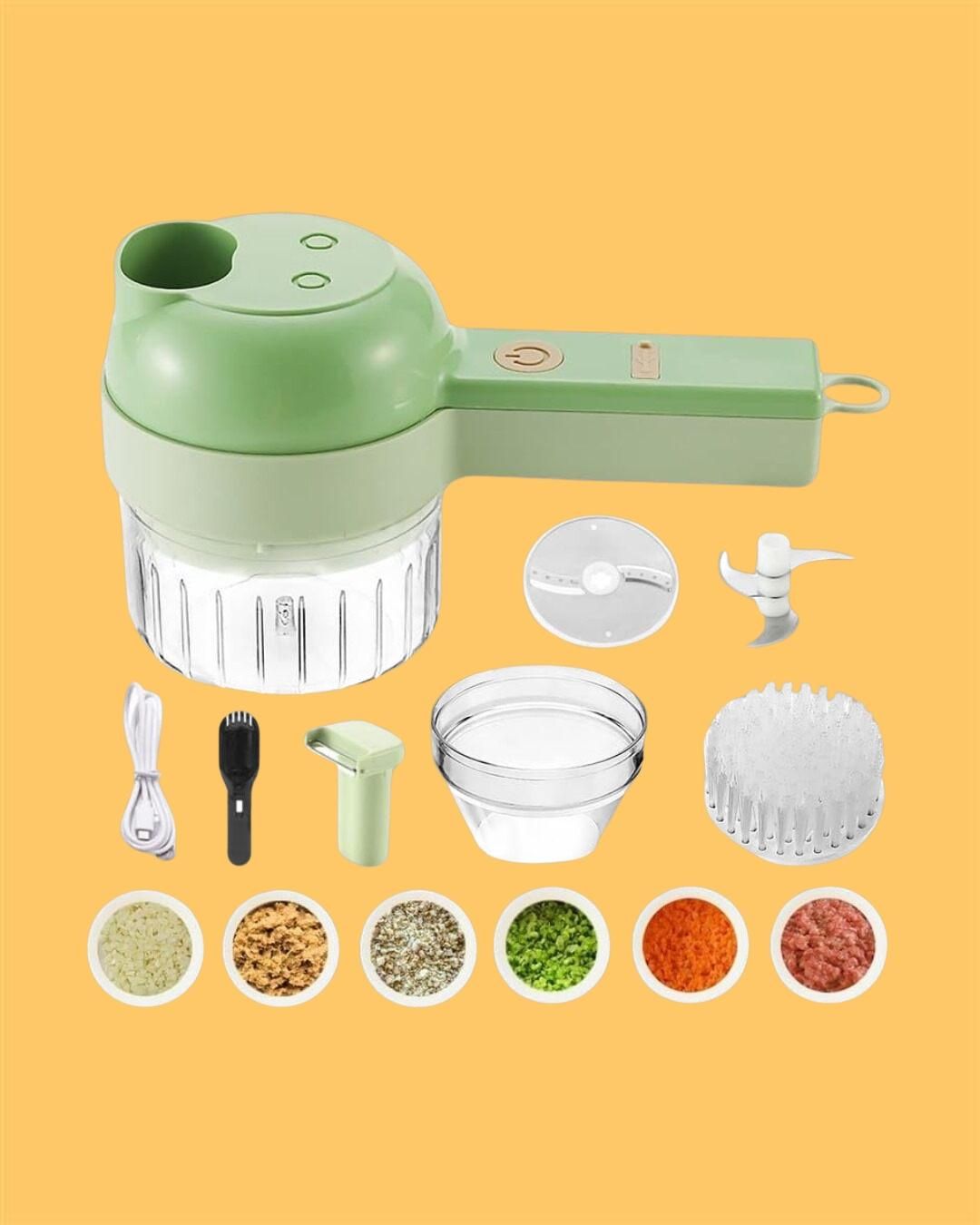 4 in 1 Portable Electric Vegetable Cutter Set 1